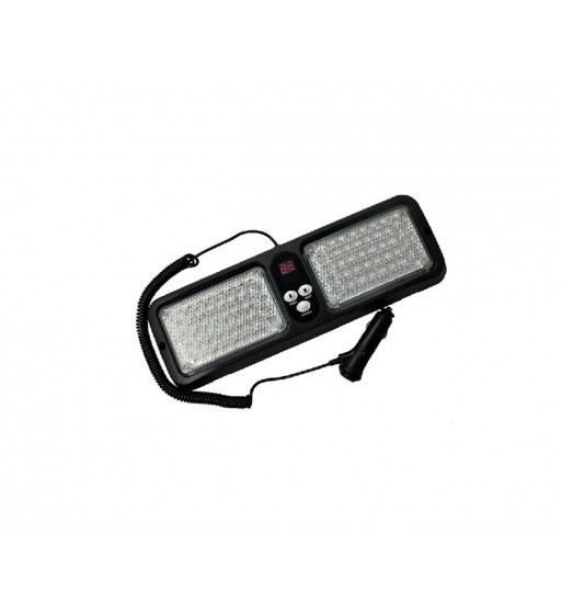 lampa led parasolar stroboscopica 12v  lumina albastra cod: 113a