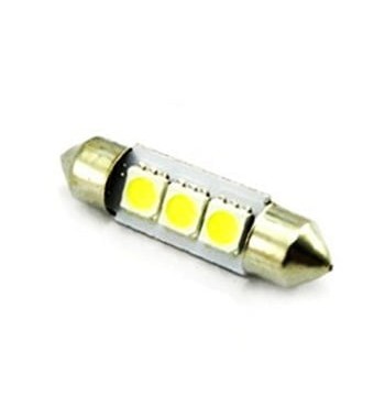 bec sofit 3 led smd  led-uri. 12v lumina albastra (11x39mm) (set 2 buc.) 85548b