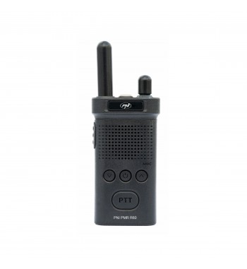 Statie radio portabila PNI PMR R60 446MHz, 0.5W, Scan, blocare taste, SOS, Monitor, acumulator 1200mAh