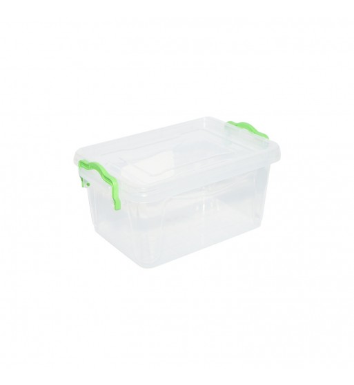 cutie depozitare 1.5l cu capac din plastic. transparenta 210x140x100mm cod: dislk08