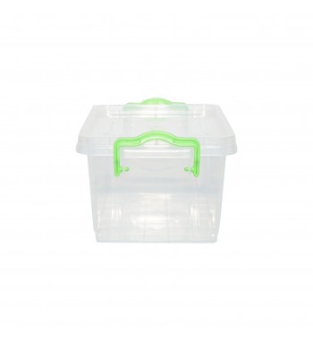 Cutie depozitare 1.5L cu capac din plastic, transparenta 210x140x100mm Cod: DISLK08