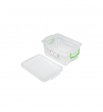 Cutie depozitare 1.5L cu capac din plastic, transparenta 210x140x100mm Cod: DISLK08