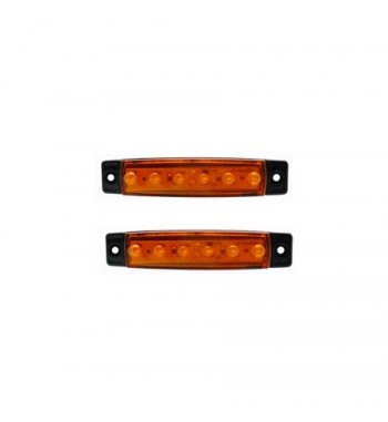 set 4 lampi laterale led 12-24v cod:sp9985 - portocaliu