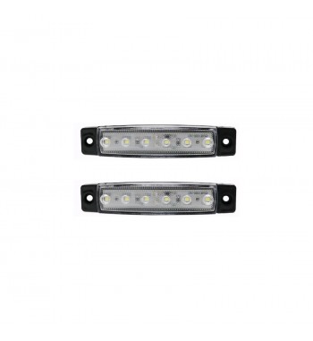 Set 4 lampi laterale LED 12-24V Cod:SP9985 - Alb