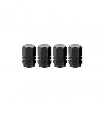 set 4 capace valva din metal diverse culori cod: r500 - negru