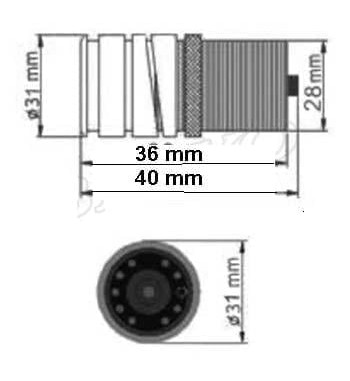 Camera marsarier-fata 12V Cod: 587IR-NTSC