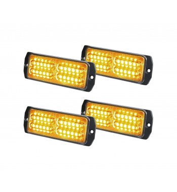 Lampa LED profesionala  stroboscopica 12V-24V Cod:O-87-24LED - Rosu-Albastru