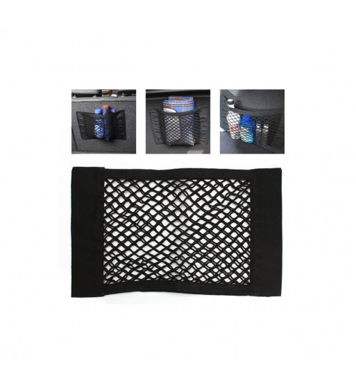 plasa elastica / organizator portbagaj tip buznar cu scai si banda dublu adeziva xl 25*70cm cod: em-70