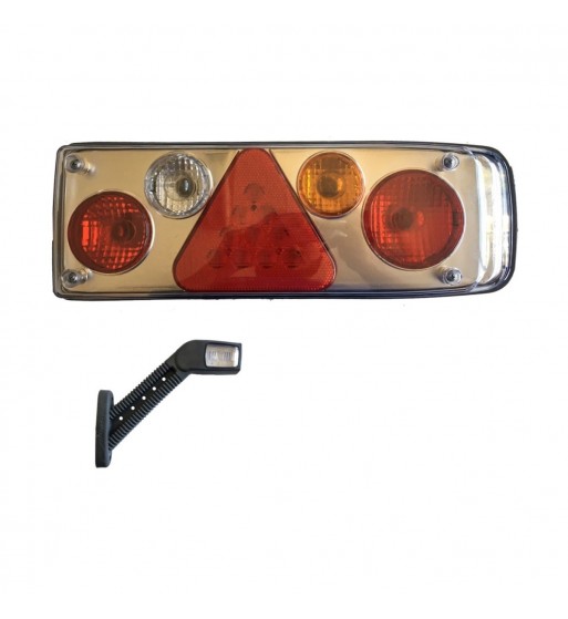 lampa stop camion cu bec + lampa gabarit led cod:201408 - stanga