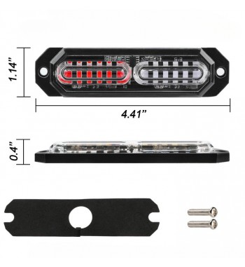 Lampa LED profesionala  stroboscopica 12V-24V Cod:O-86-12LED - Albastru