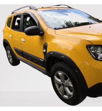 Set protectie aripa compatibila Dacia Duster 2 2018-> 10buc.-set   compatibilitate cu sau fara senzori    Model offroad