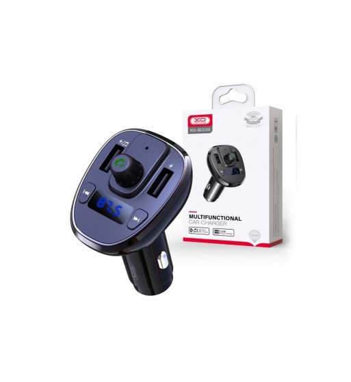 modulator mp3 smart cu functie handsfree auto bluetooth si incarcator auto 18w 12v-24v cod: xo-bcc05