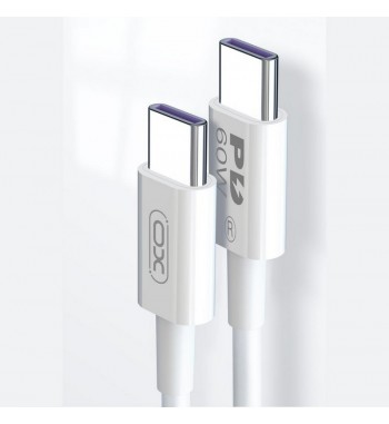 Cablu pentru incarcare PD 60W Quick Charge si transfer date Type-C la Type-C   2 metri  Cod: XO-Q190B