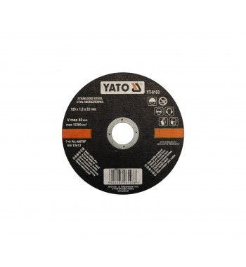 disc taiat metal / inox 125x1.2x22mm  cod: yt-6103