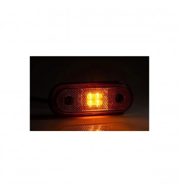 Lampa gabarit 118x46, LED, galbena, 12-36V, Fristom  Cod:FT-020Z