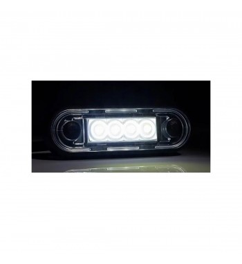 Lampa gabarit 84x27, Slim, 4 LED-uri, 2 garnituri, montare bullbar, alba,  FRISTOM Cod:FT-073B