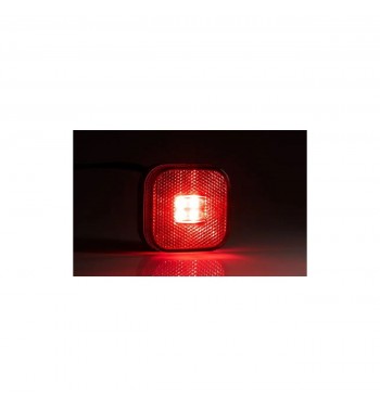 Lampa gabarit 62x62, LED, rosie, 12-36V, Cod:FT-027-C   Fristom