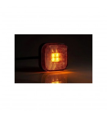 Lampa gabarit 62x62, LED, galbena, 12-36V, Fristom  Cod:FT-027-Z
