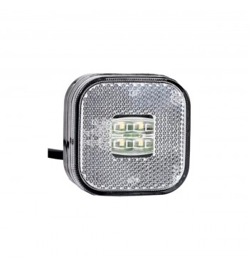 lampa gabarit 62x62. led. alba. 12-36v. cod:ft-027-b  fristom