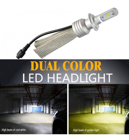 bec led l11 culoare duala h4 - doua faze