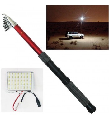 lampa led extensibila 4.5m 200w 15000lm. lumina alba 6000k si telecomanda