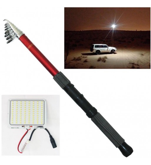 lampa led extensibila 4.5m 200w 15000lm. lumina alba 6000k si telecomanda