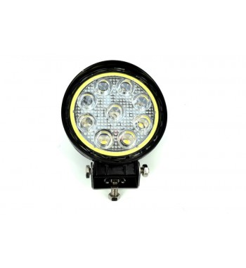 Proiector LED CH07-02 rotund  27W cu angel eyes ALB, Spot Beam 30Â° 12-24Vâ€‹ LW015