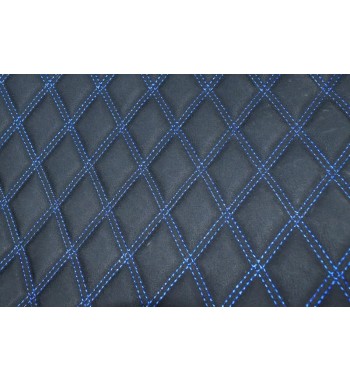 material special pentru covorase auto romb negru/cusatura albastra.cod: cov02na