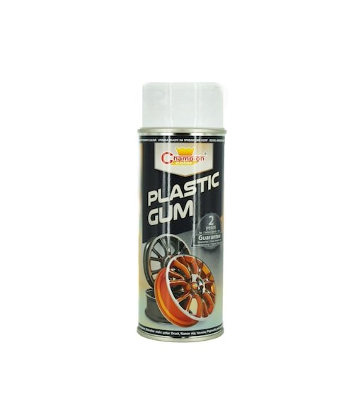 spray vopsea cauciucata alb plastic gum  champion cod:ral 9003