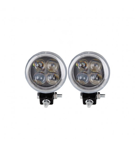 proiector led  12w spot  4d cu angel eyes 12/24v cod: art32012