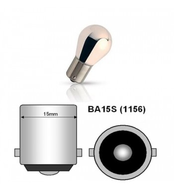 bec ba15s t.v 1 faza 12v 21w crom ( lumina portocalie ) pret pe set