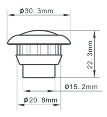 Lampa laterala LED SL-5007, 12-24V, PORTOCALIU