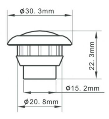 Lampa laterala LED SL-5007, 12-24V, ALB