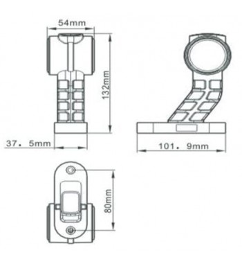 Lampa gabarit cu LED SL-5008 DREAPTA 12-24V