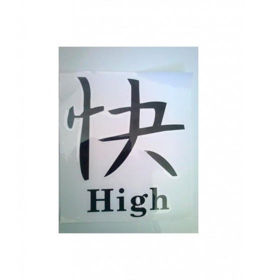 abtibild  "chinezesc hight" culoare negru reflectorizant  cod:dz-21