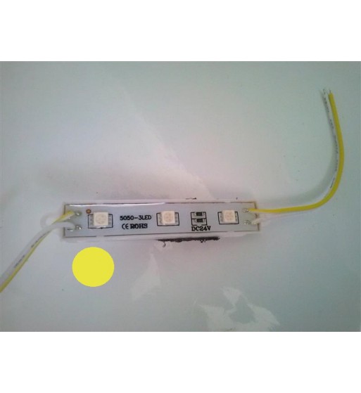 modul 3 smd 5050 24v lumina galbena