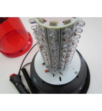 Girofar cu magnet 51066 cu 120 LED Rosu 12V