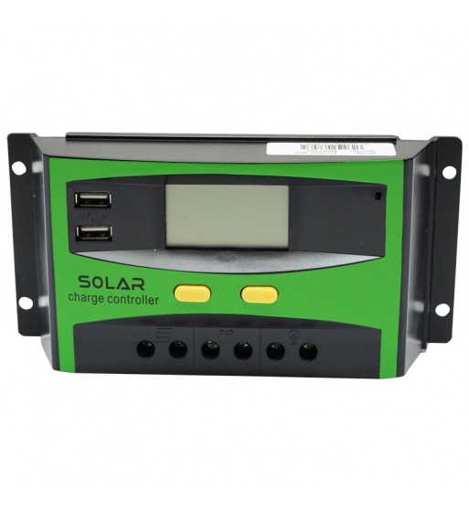 regulator tensiune pentru panou solar 30a 12v/24v 2x port usb  cod:bk87460