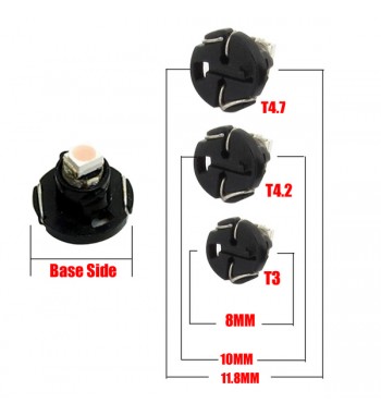 SET T3, 1 LED 3528SMD 12V, Culoare ALBASTRU. Produs LUX