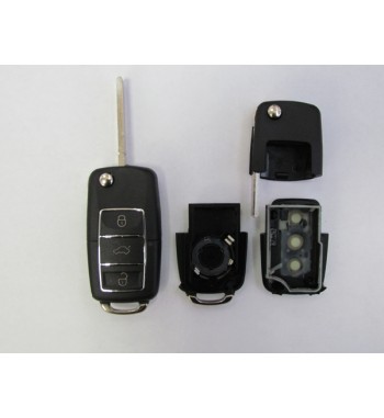 Carcasa telecomanda compatibila VW 9002C NEGRU