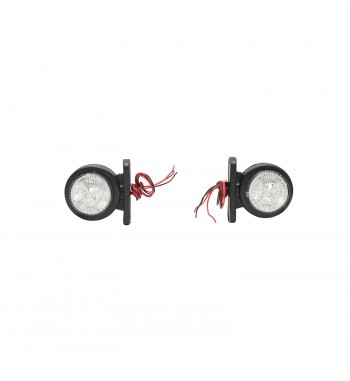 Lampi laterale de gabarit cu LED 12-24V, rosu-alb  Cod: BK69445