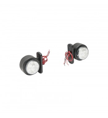 Lampi laterale de gabarit cu LED 12-24V, rosu-alb  Cod: BK69445