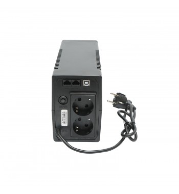 UPS 600VA-360W cu baterie 7Ah si 2 prize shuko, LCD, USB, AVR  Cod: BK69763