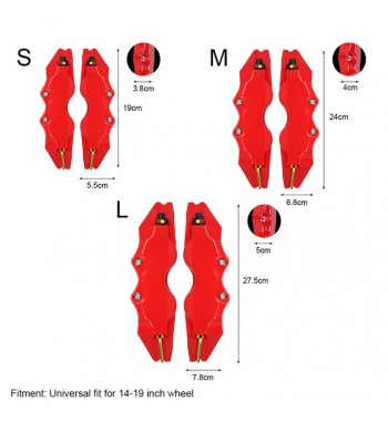 Capac ornament etrier ROSU CP-2 marime M