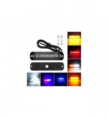 lampa led stroboscopica profesionala diverse culori 12-24v cod: art04t - rosu