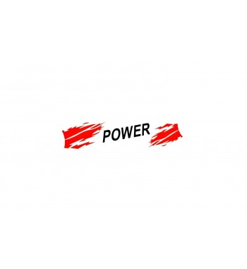 abtibild " power " negru  cod:an13