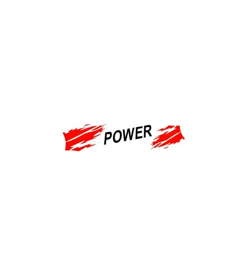 abtibild " power " negru  cod:an13