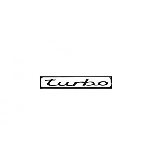 abtibild "turbo" culoare alb cod:dz-076