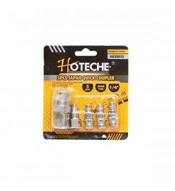 set 5 cuple rapide pentru scule/accesorii pneumatice 1/4 hoteche cod: bk92673