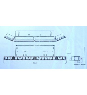 Proiector LED cu suport metalic - Model: HG-116  12-24V